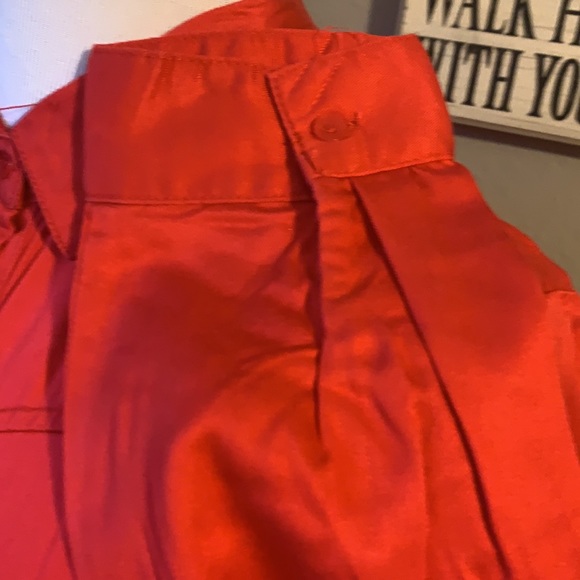 REBA Rodeo Red Layered Button Down Top - Picture 11 of 16